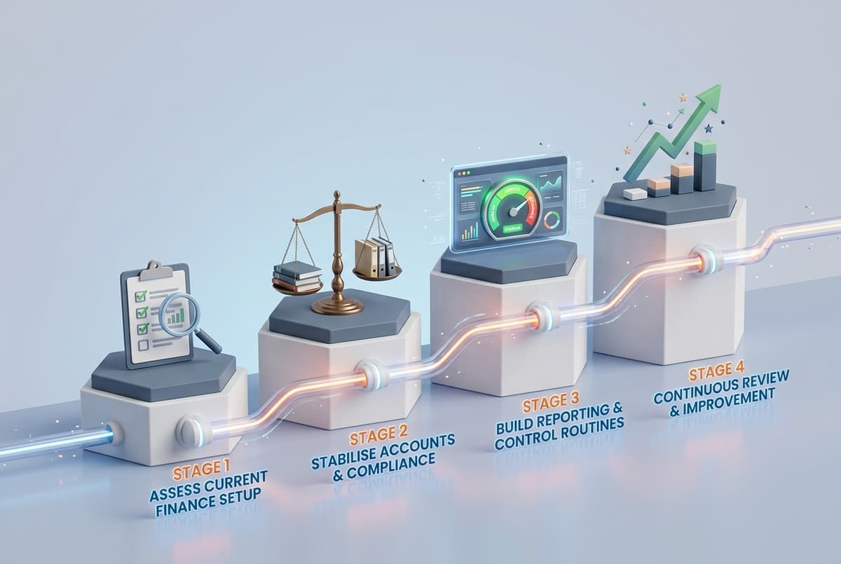 5th Quadrant Consulting — Structured Advisory and Operational Workflow Timeline